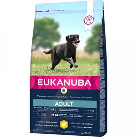 Eukanuba adult razas grandes 15 + 3 kg.